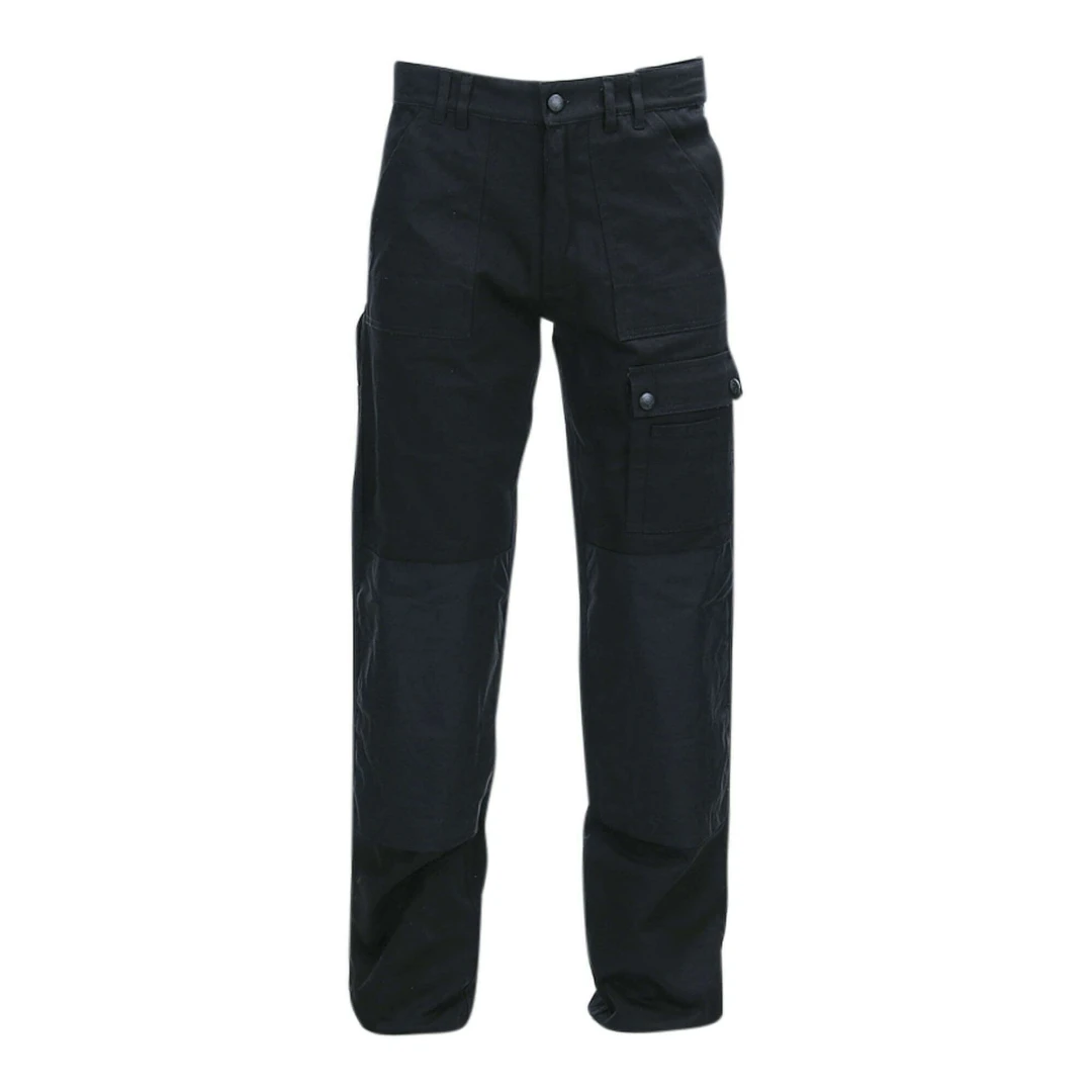 Fostex Garments Zwarte Werkbroek Basic met Cordura-versterking