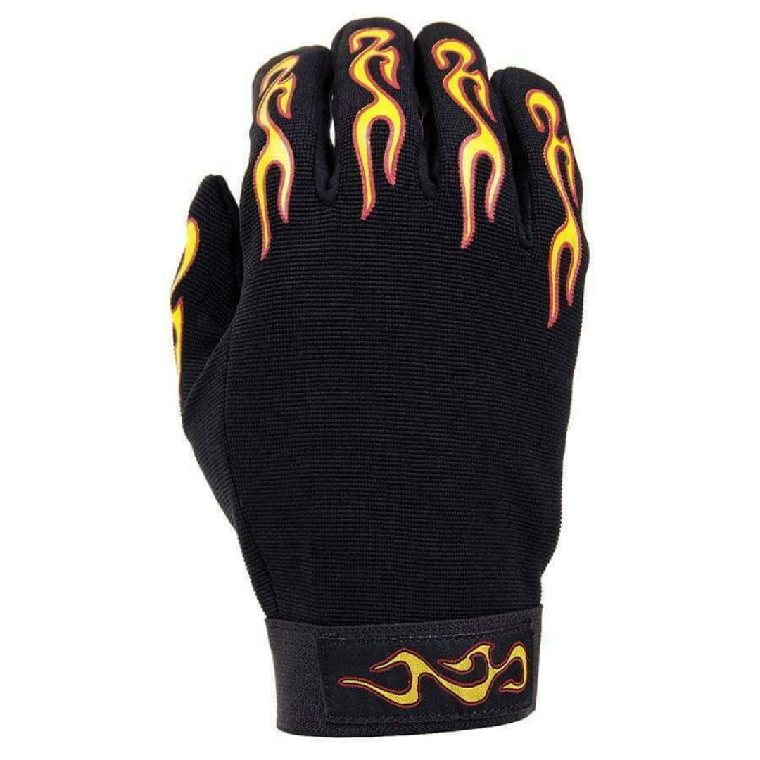 Mechanic handschoenen met flames