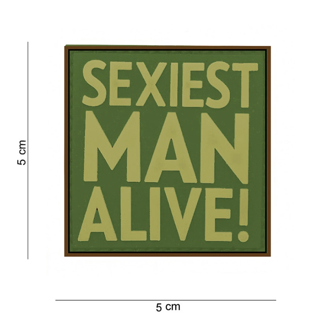Embleem 3D PVC Sexiest man alive | Diverse kleuren - Afbeelding 3