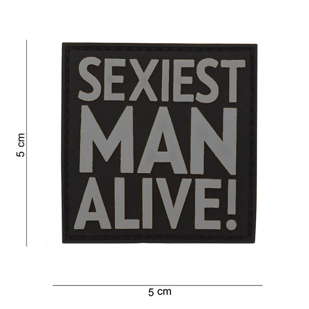 Embleem 3D PVC Sexiest man alive | Diverse kleuren