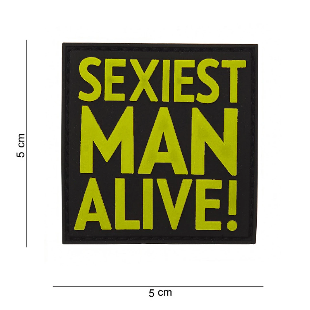 Embleem 3D PVC Sexiest man alive | Diverse kleuren - Afbeelding 5