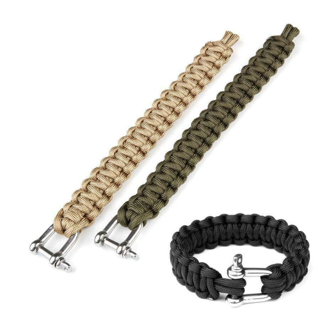 Paracord van 100% nylon met metalen sluiting. Diverse kleuren