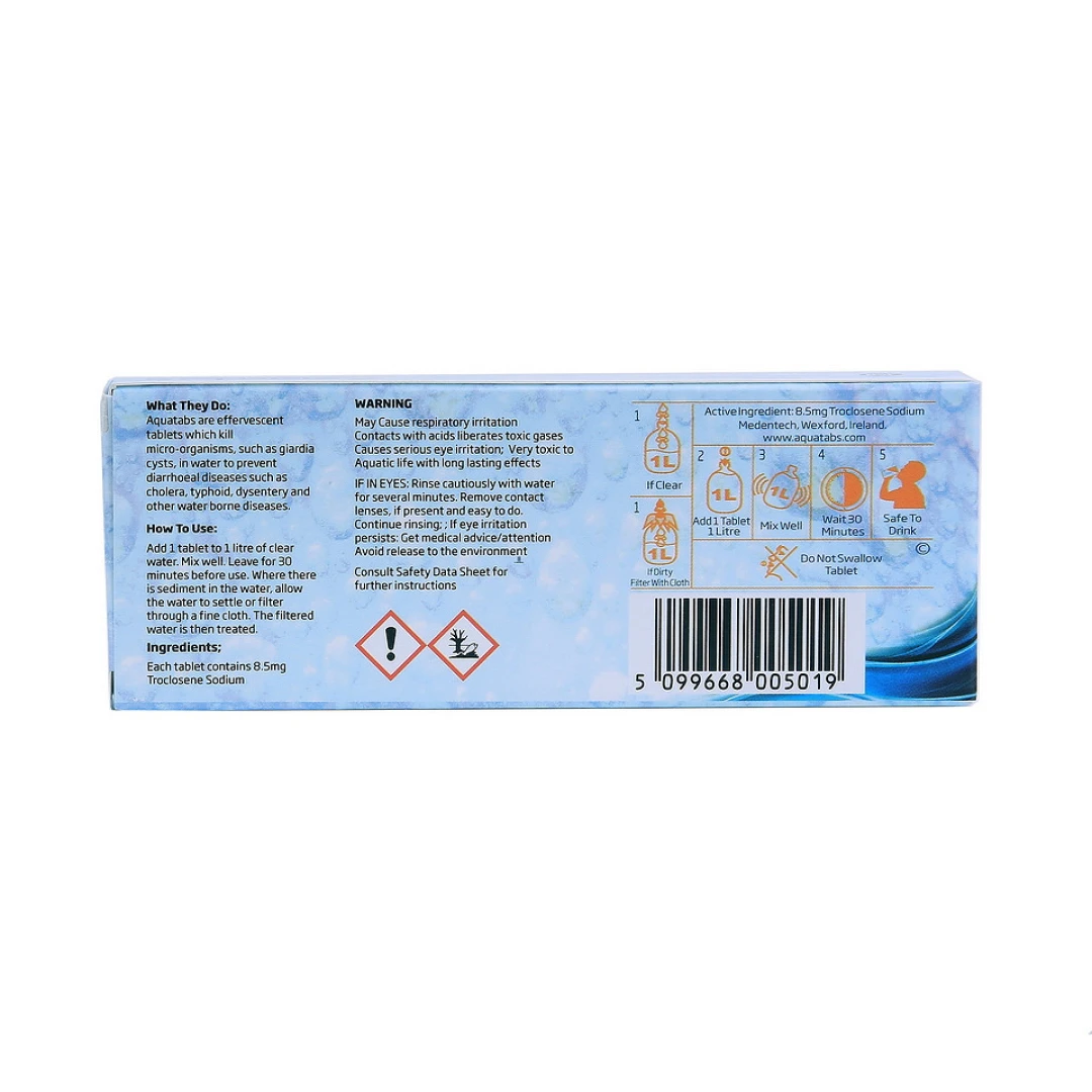 Aquatabs waterzuiveringstabletten (1 x 50 stuks) BCB - Afbeelding 3