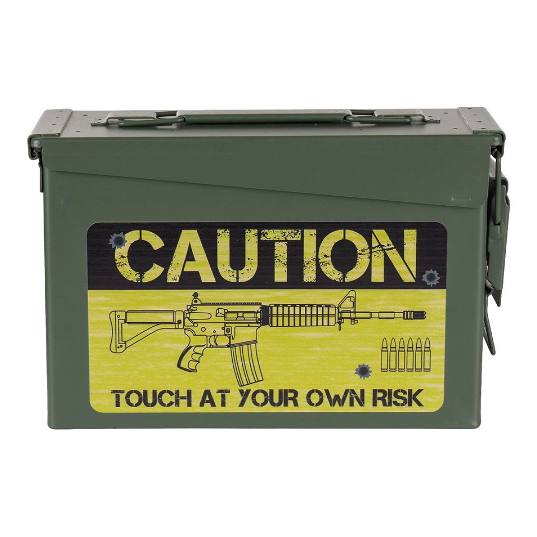 Munitiekist 30 Cal. - Caution