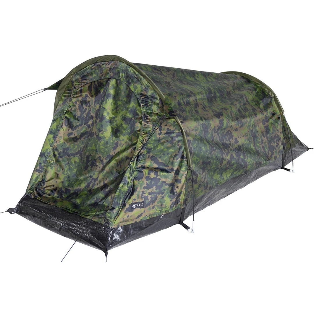 Tunneltent 1 persoons - Schwarzenberg - 210 x 90 cm - Camouflage tent M05 - Afbeelding 2