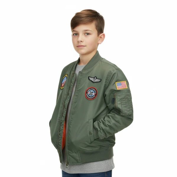 Kinder MA-1 flight jacket - XXL, Groen