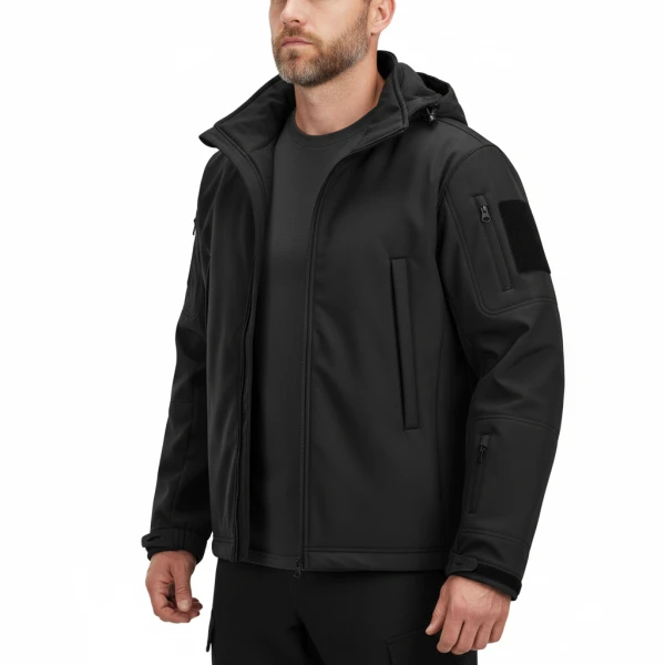 Tactical Softshell Jacket | Tussenjas | Defcon5 | Meerdere kleuren - S, Zwart