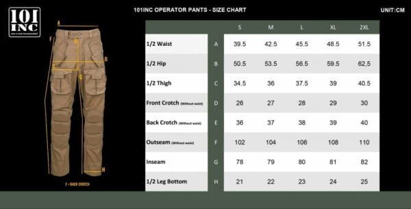 Operator combat broek. Diverse kleuren - Afbeelding 4