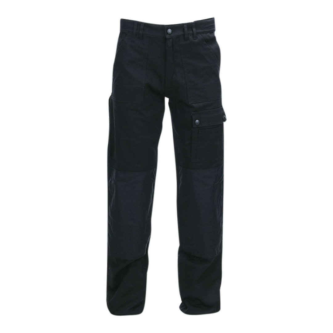 Fostex Garments Zwarte Werkbroek Basic met Cordura-versterking