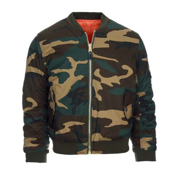 MA-1 Bomberjack Kind - Camouflage - Omkeerbaar | Fostex Garments - Afbeelding 2