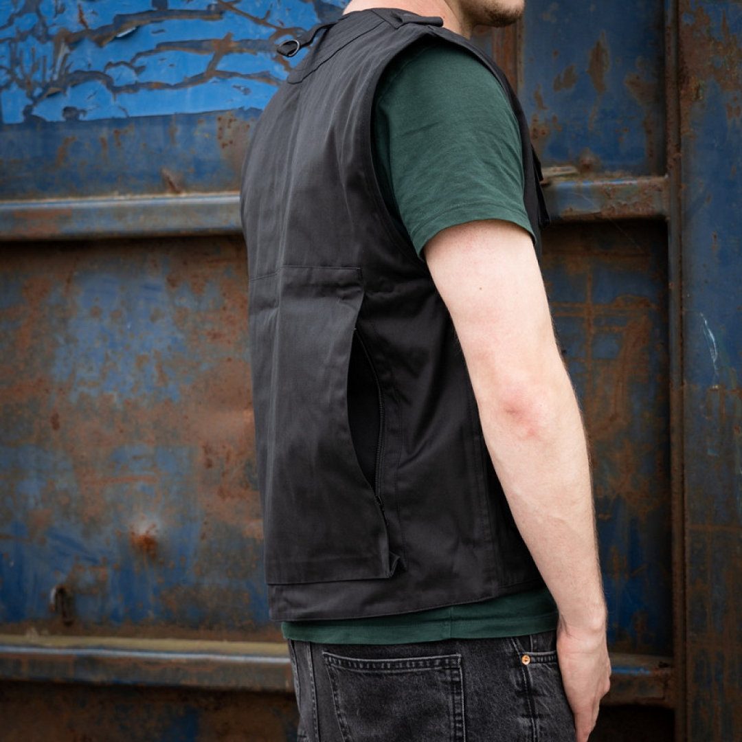 Fostex Reporter Vest - Zwarte Bodywarmer - Werkvest met 14 zakken - Afbeelding 5