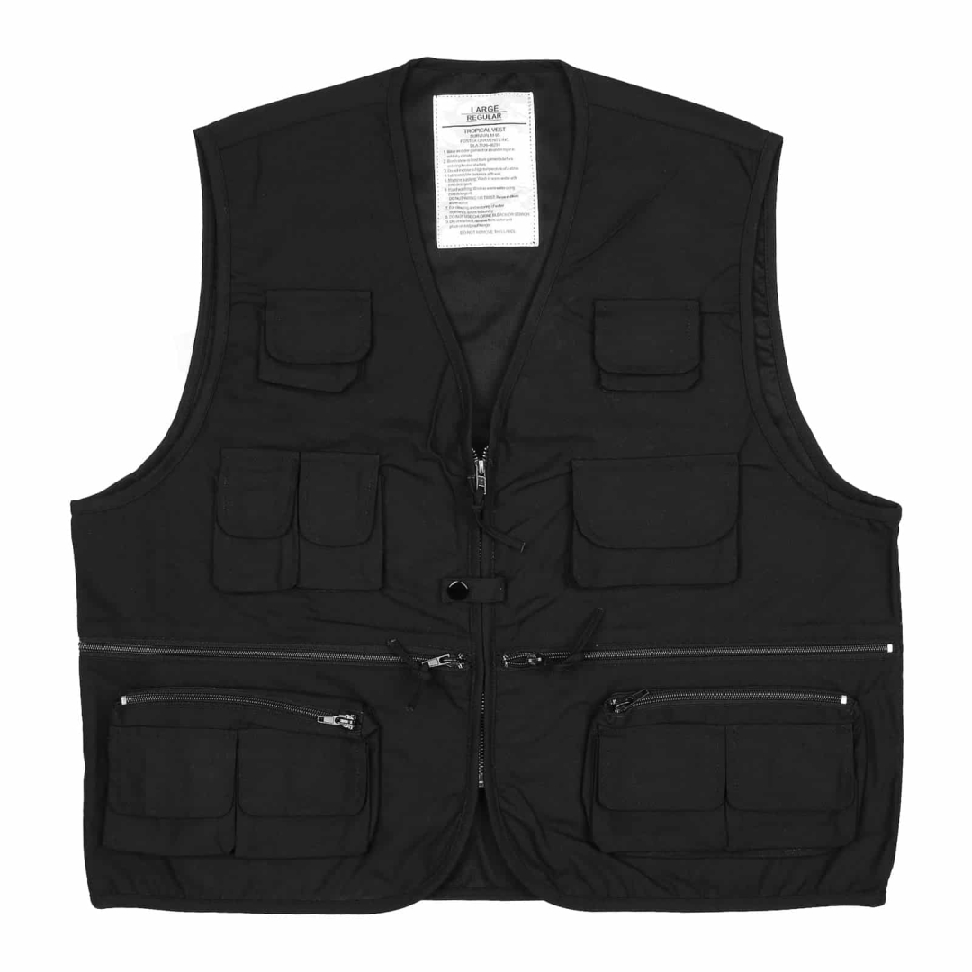 Fostex Tropical Vest Zwart - Survival Vest