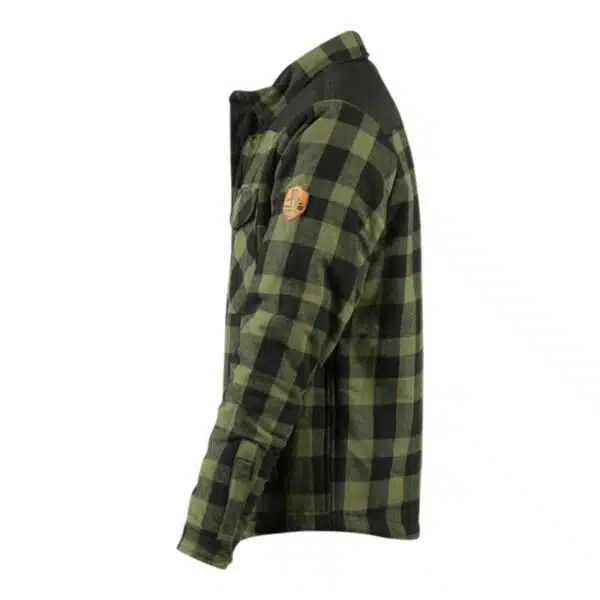 Houthakkers blouse | Sherpa Jas met rits - Afbeelding 4