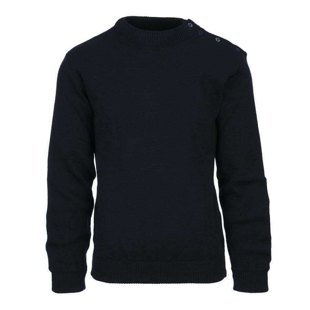 WoolMate - Bretonse trui blauw 100% wol