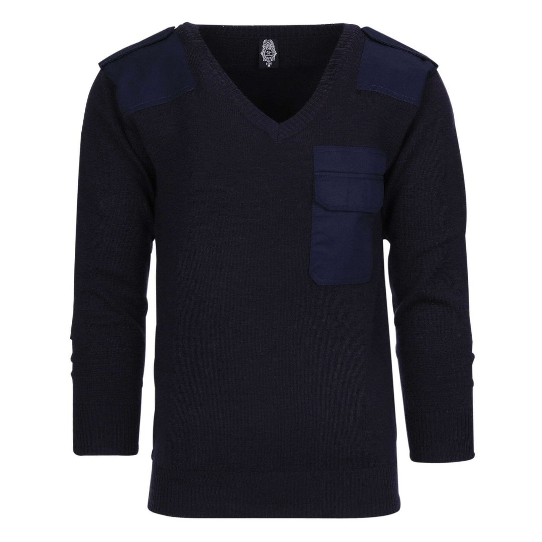 Trui v-hals 50% wol. Diverse kleuren