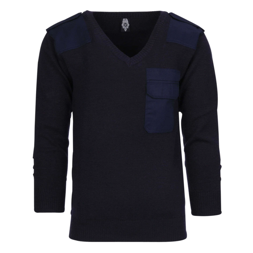 Trui v-hals 50% wol. Diverse kleuren
