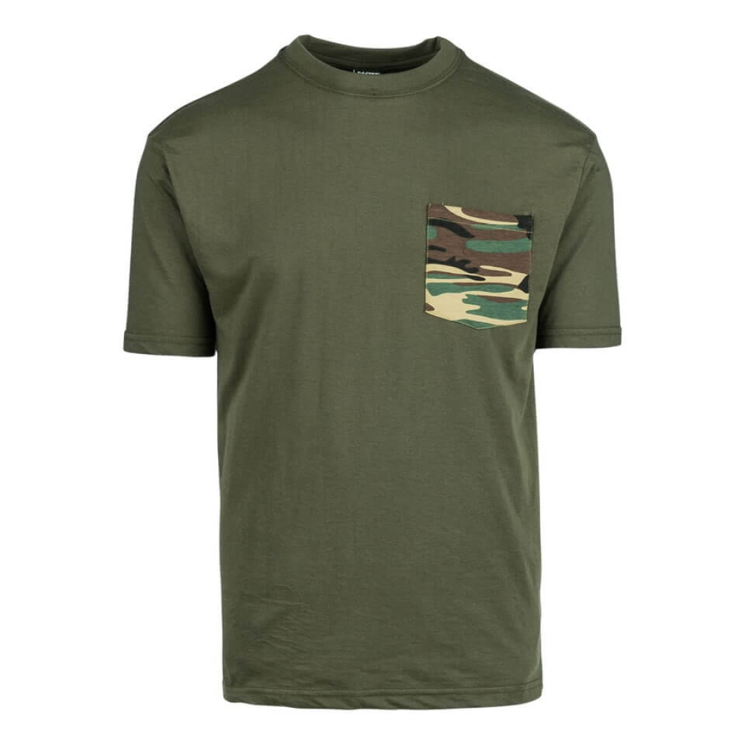 Kinder t-shirt met camouflage borstzak - Afbeelding 2