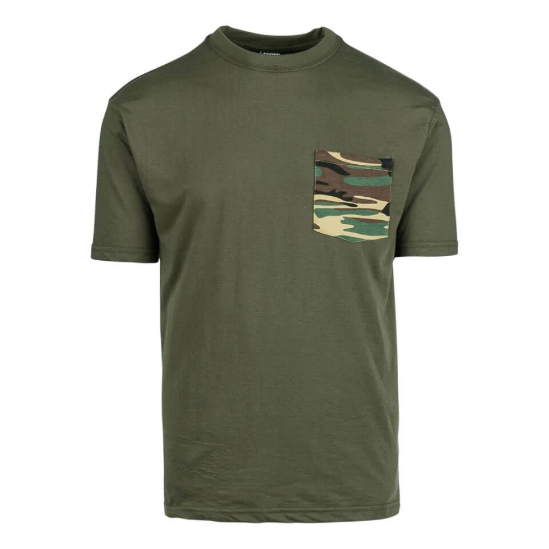 Kinder t-shirt met camouflage borstzak - Afbeelding 2