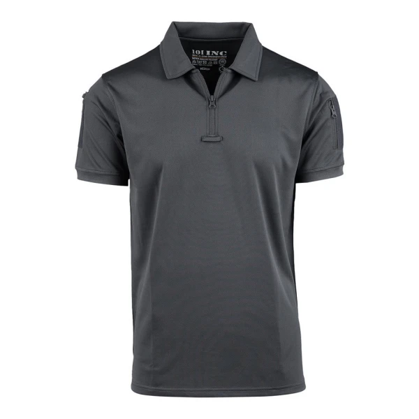 Tactical zip polo Quick Dry - Wolf Grey, S