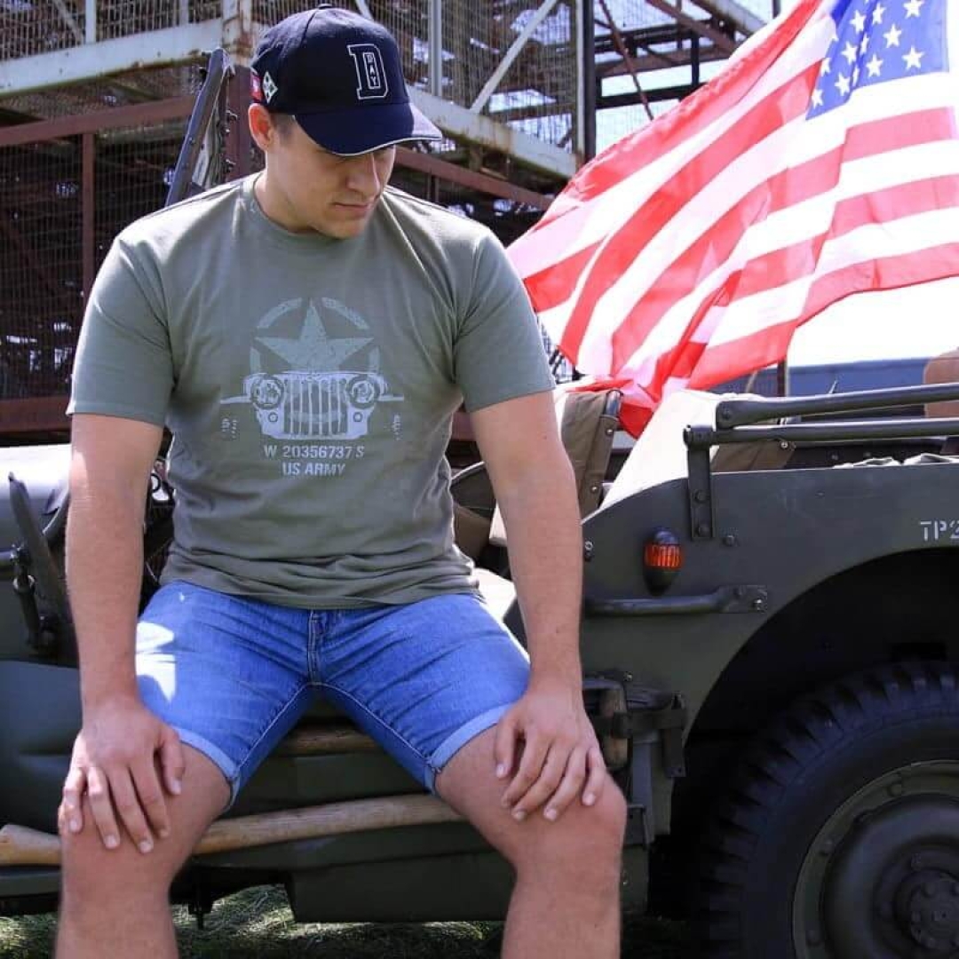 T-shirt Allied Star - Willys MB Jeep - Afbeelding 4