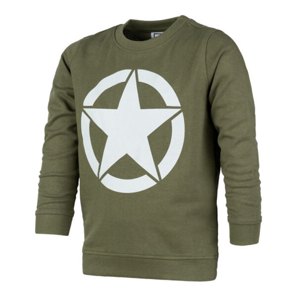 Kinder sweater - U.S Allied star - Groen - Afbeelding 2