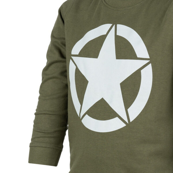 Kinder sweater - U.S Allied star - Groen - Afbeelding 3