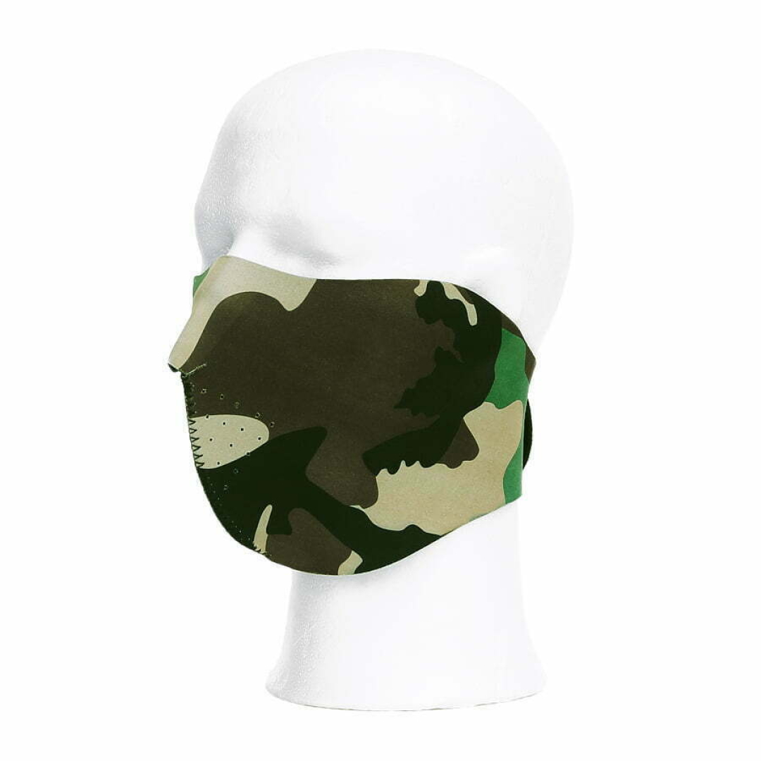 Biker mask half face camo. Diverse kleuren