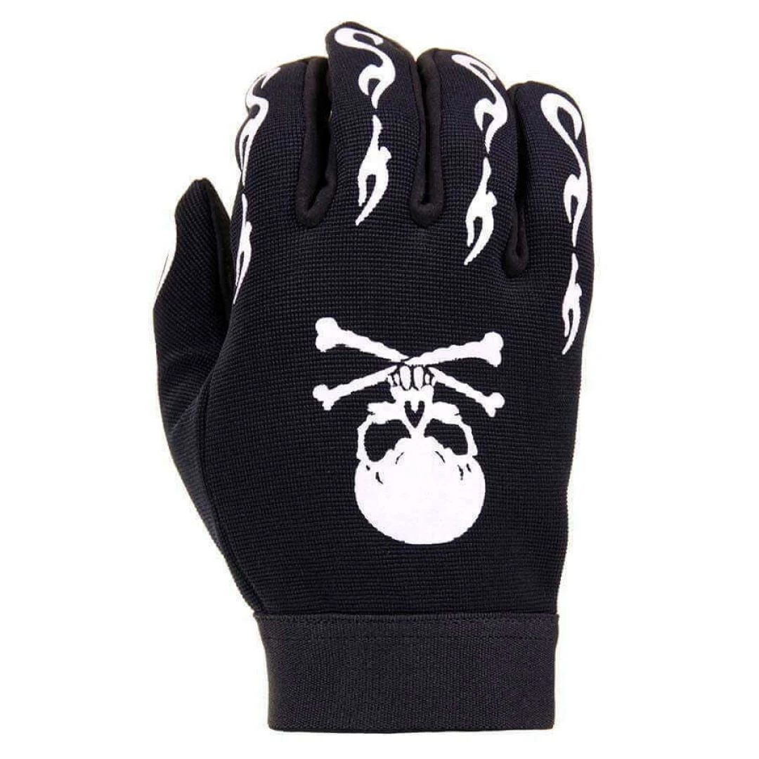 Mechanic handschoen met skull and bones