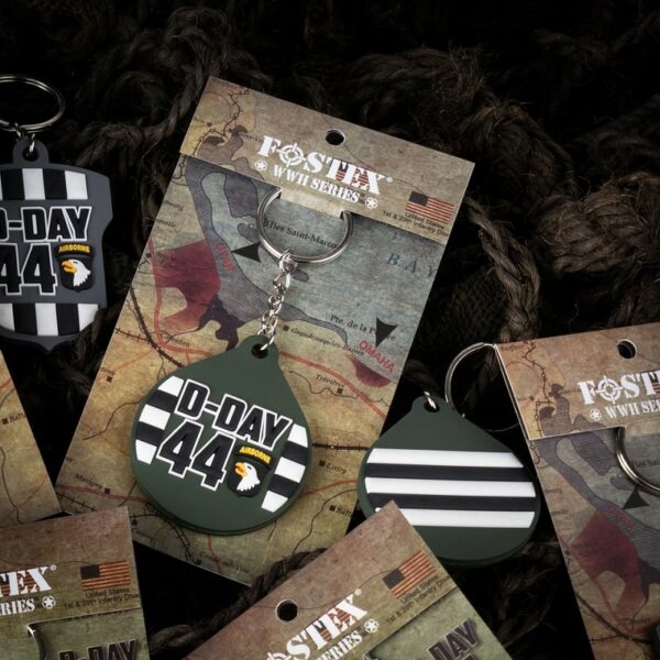 Sleutelhanger 3D PVC Invasion Stripes D-Day 44 #138 - Afbeelding 2