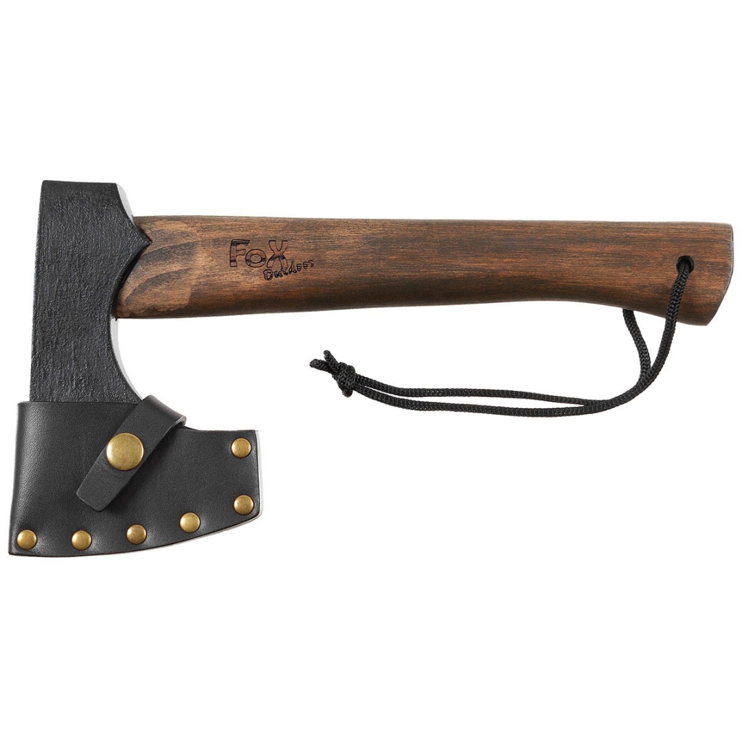 Houten Bijl Viking met leren hoes - 28,5 cm - Afbeelding 3