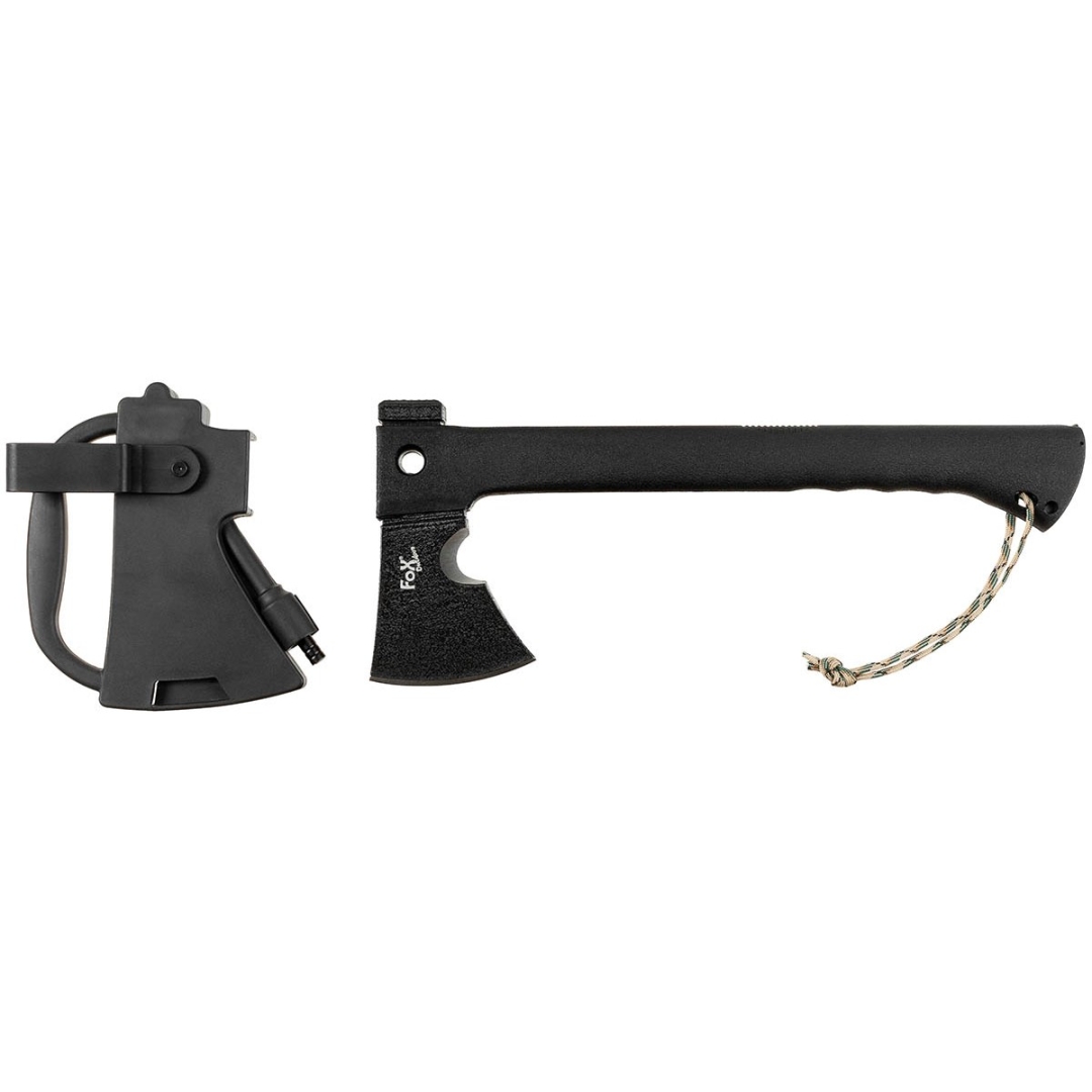 Multifunctionele Survival Bijl RVS - Zwart - 35 cm - Afbeelding 3