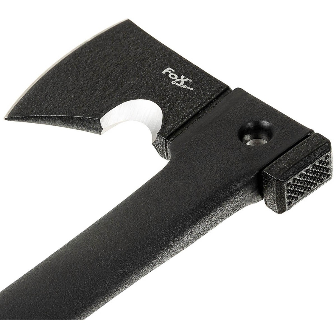 Multifunctionele Survival Bijl RVS - Zwart - 35 cm - Afbeelding 4