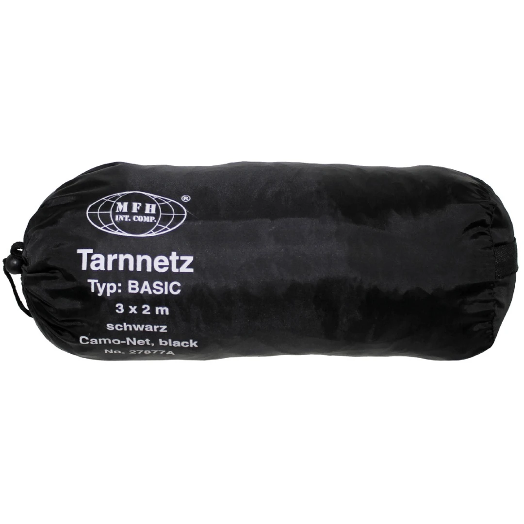 Camouflagenet Zwart 3 x 2m - Polyester - Afbeelding 4