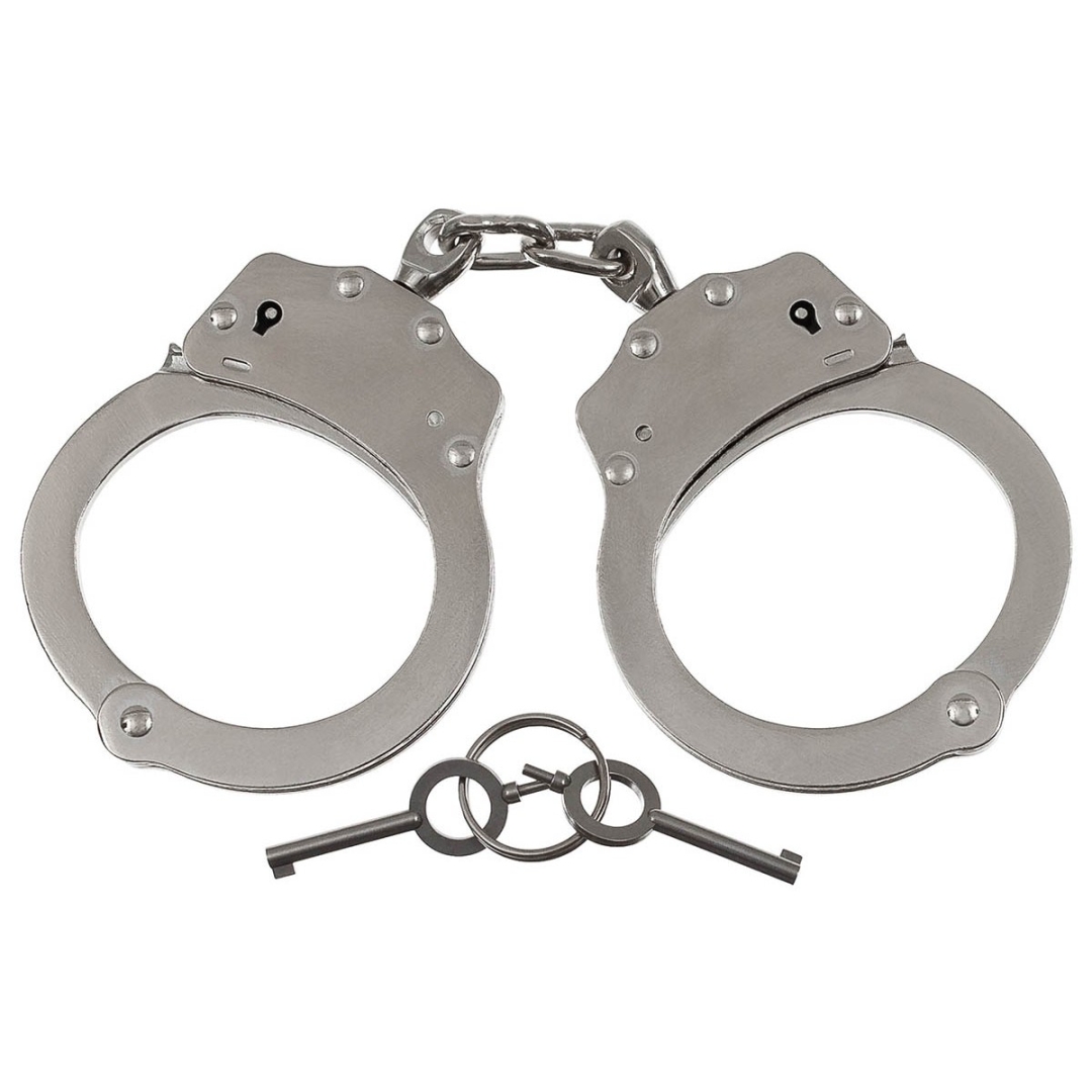 Handboeien met veiligheidsgroef - Double-Lock - 100% Staal - Afbeelding 2