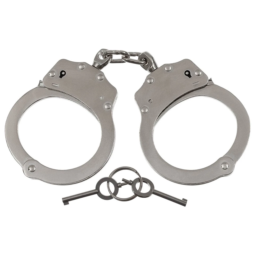Handboeien met veiligheidsgroef - Double-Lock - 100% Staal - Afbeelding 2