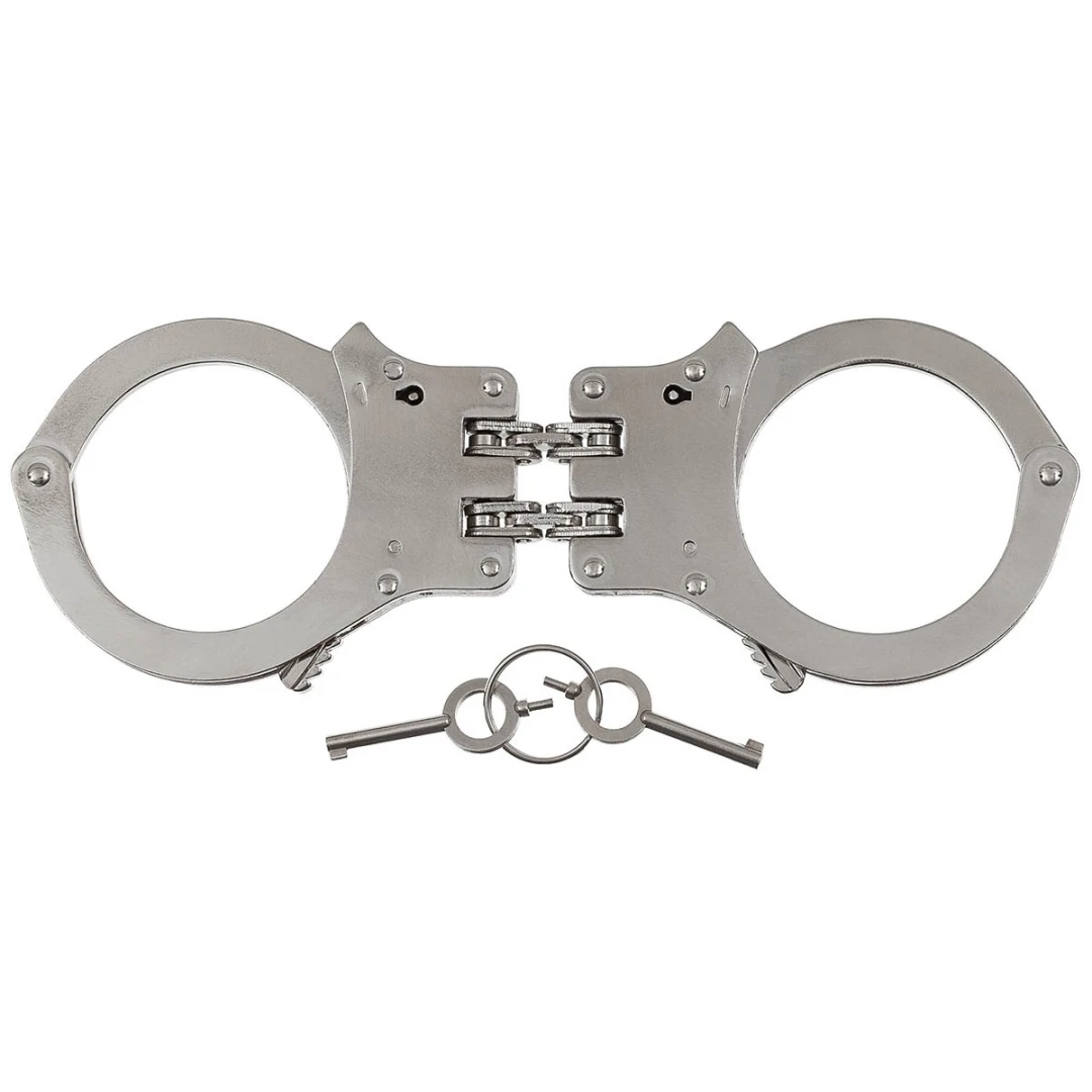 Handboeien 100% Staal - Double-Lock - Afbeelding 2
