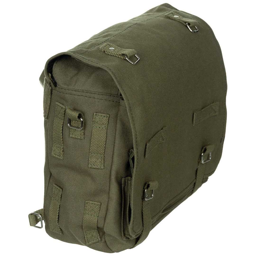 Max Fuchs Gevechtstas Groot - 8L Zwarte Canvas Schoudertas - Afbeelding 6