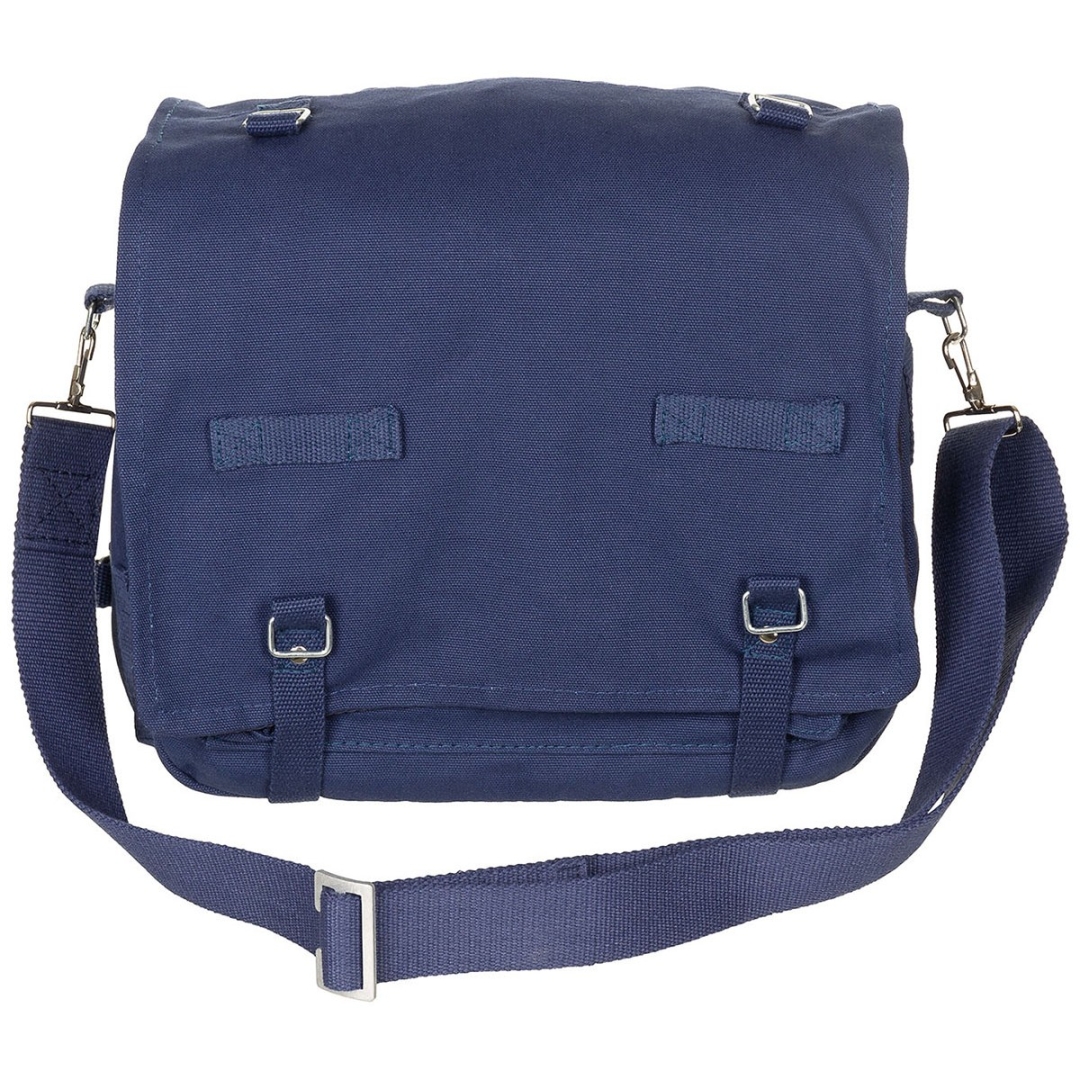 Max Fuchs Gevechtstas Groot - 8L Zwarte Canvas Schoudertas - Afbeelding 7