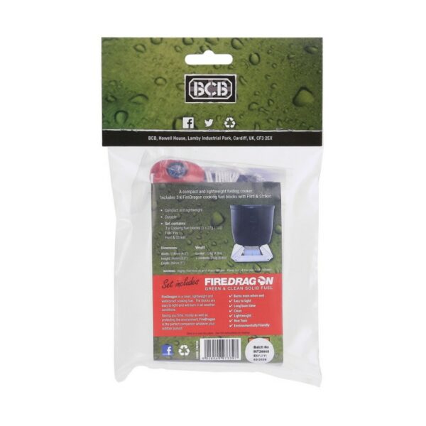 BCB fire dragon folding cooker with fuel CN339 - Afbeelding 3