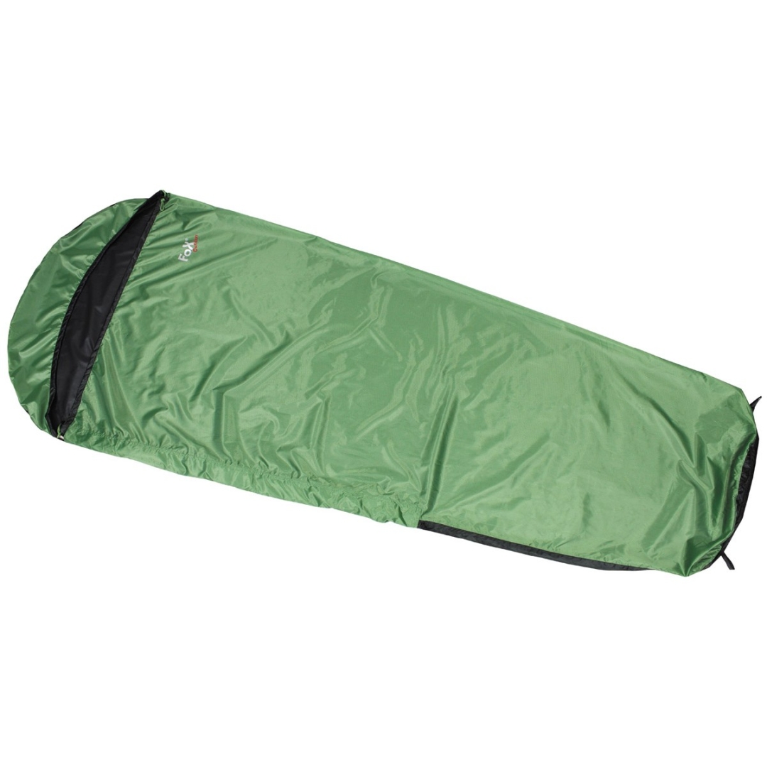 Slaapzakhoes Light - Waterdicht - Olijfgroen-Zwart | Fox Outdoor - Afbeelding 2