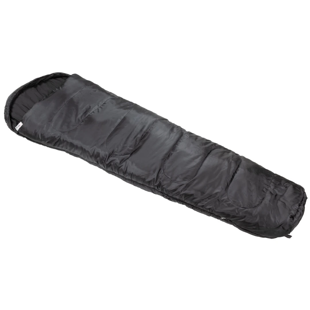 Mummieslaapzak Zwart -15°C tot +15°C - 2-Laags Vulling - Afbeelding 2