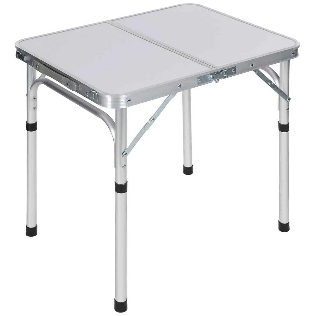 Opvouwbare campingtafel - Aluminium - Draaghendel - 60 x 45 cm - Afbeelding 2
