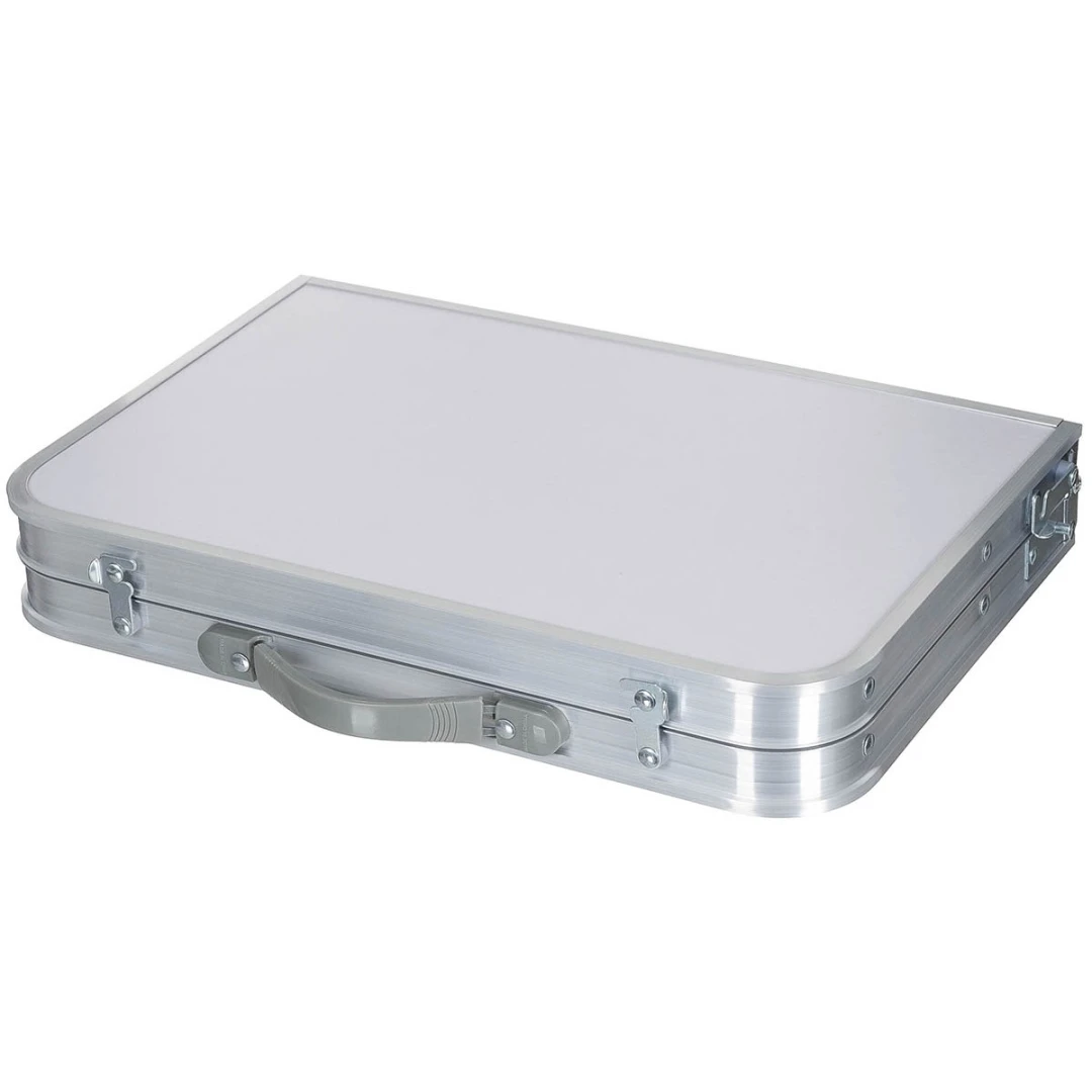 Opvouwbare campingtafel - Aluminium - Draaghendel - 60 x 45 cm - Afbeelding 4