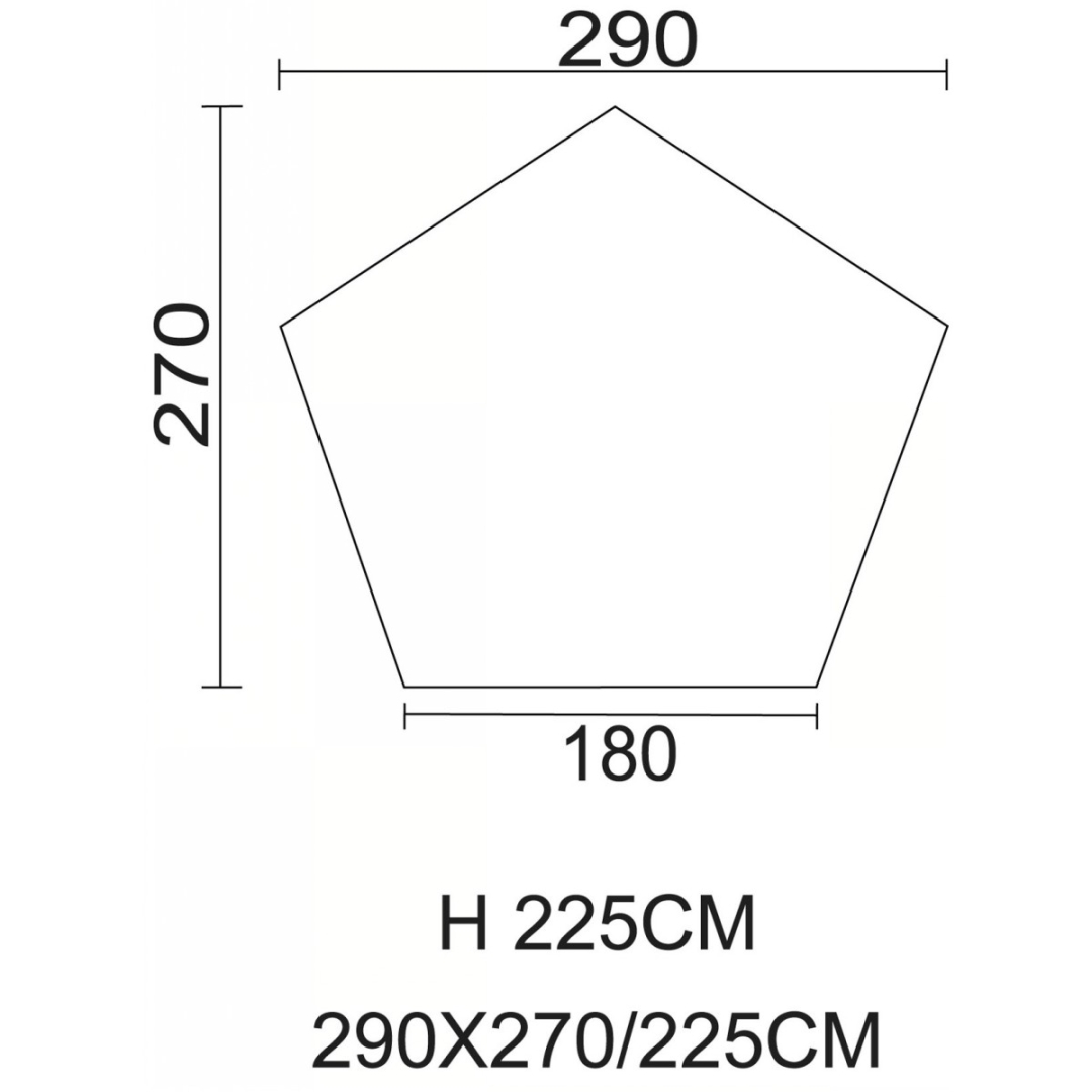 3 persoons Tipi tent - Indiase tipi - olijf - Afbeelding 3