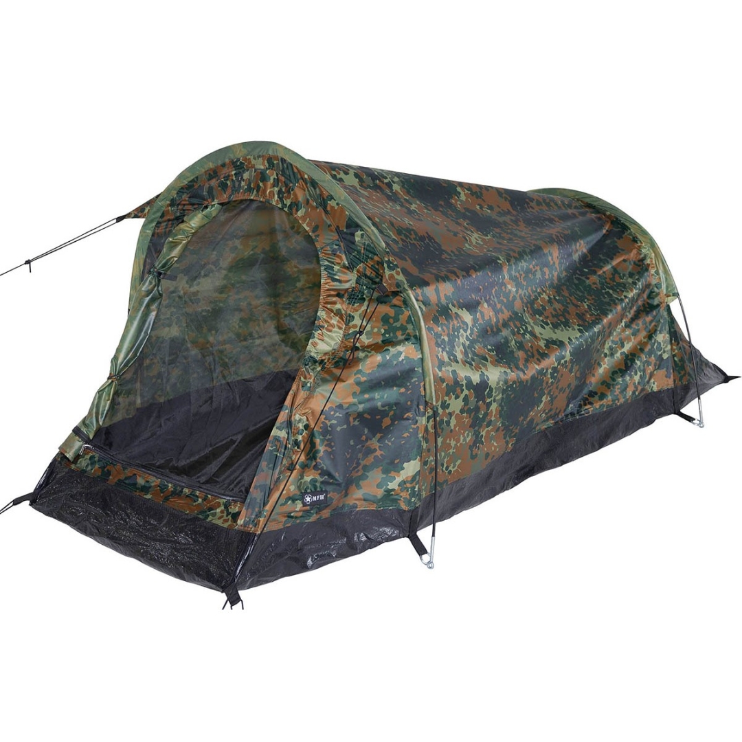 Tunneltent Hochstein - 2 persoons tent - 220 x 130 cm - Flecktarn - Afbeelding 2