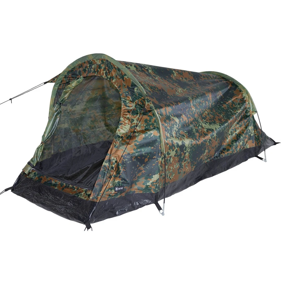 Tunneltent Hochstein - 2 persoons tent - 220 x 130 cm - Flecktarn - Afbeelding 2