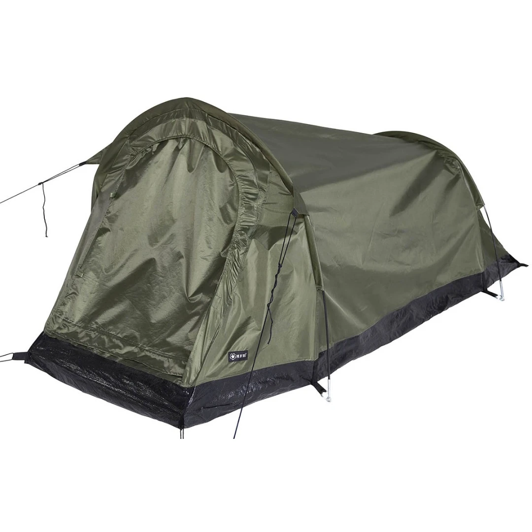 Tunneltent 1 persoons - Schwarzenberg -  210 x 90 cm - OD groen - Afbeelding 2