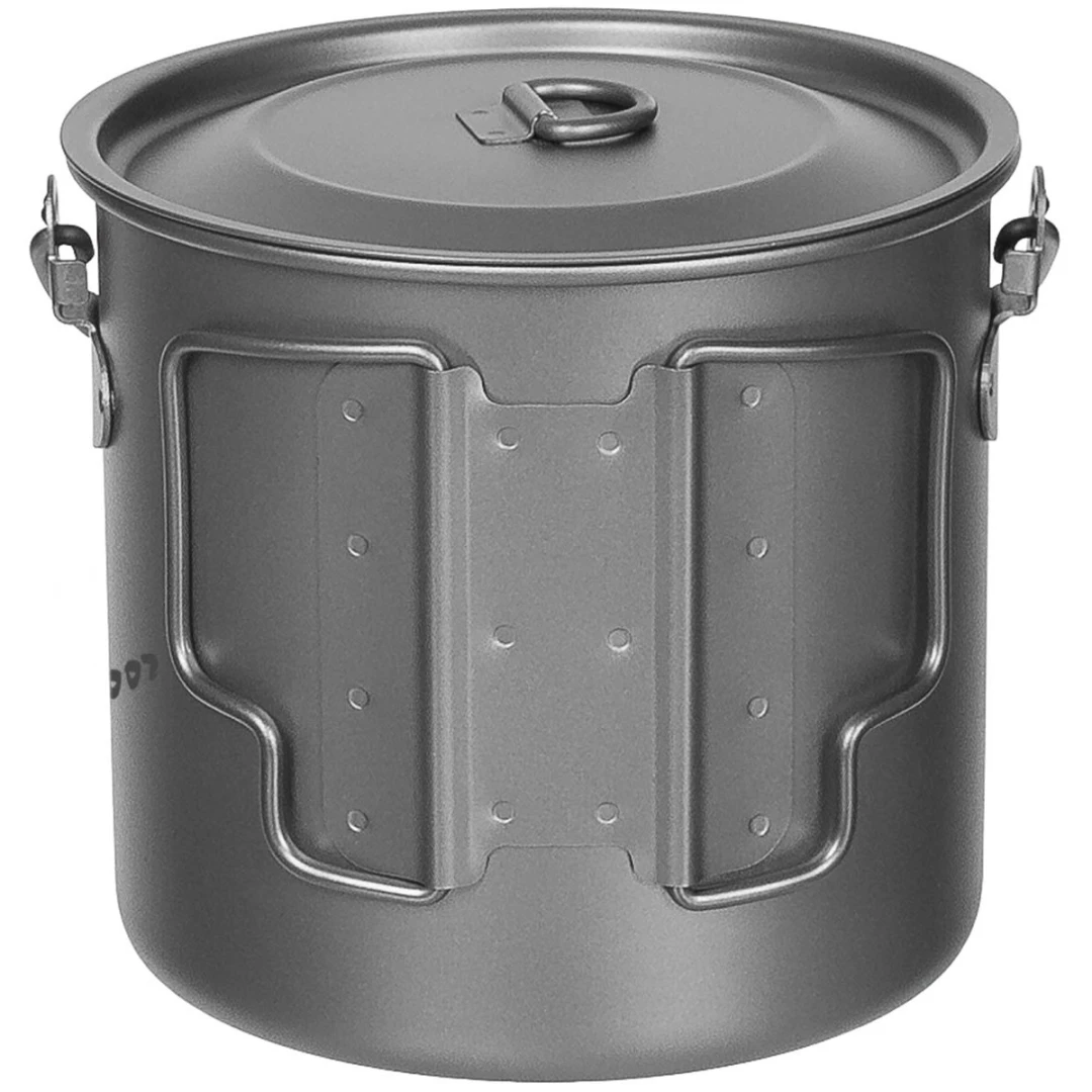 Fox Outdoor Titanium Pot Klein - 1,1L Lichtgewicht Pan met deksel - Afbeelding 3