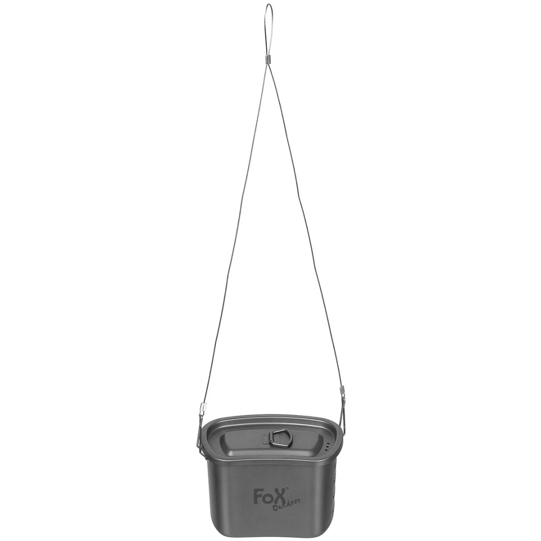 Fox Outdoor 3-delige Camping Pannenset - Lichtgewicht Kookset met opvouwbare handgrepen - Afbeelding 5