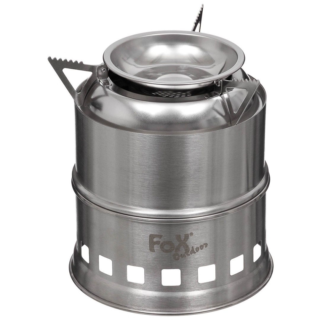 Fox Outdoor Forest Houtkacheltje - Mini RVS Camping Houtkachel - Afbeelding 4